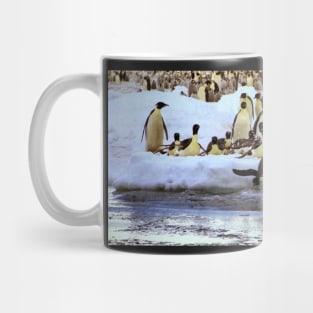 Emperor Penguins Hitting The Water Mug